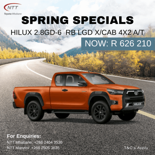 HILUX 2.8GD-6 RB LGD X/CAB 4X2 A/T image from NTT Toyota Eswatini