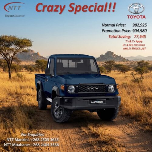 Toyota Land Cruiser 79 Single Cab special offer from NTT Toyota Eswatini